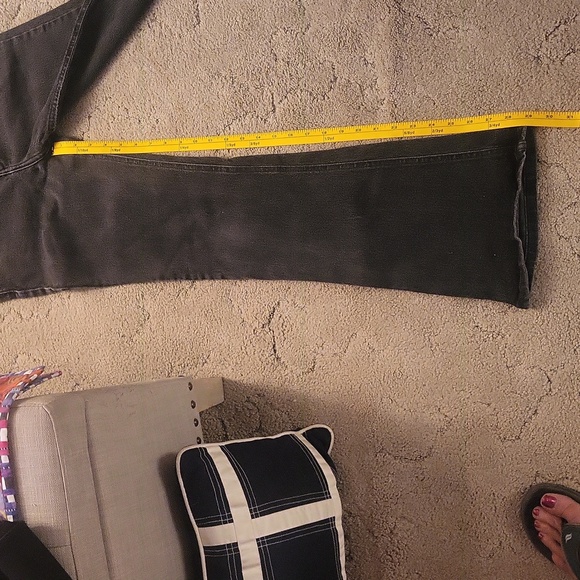 Vintage Juniors Size 11 Mudd Low Rise Flare Faded Black Jeans - Picture 12 of 13